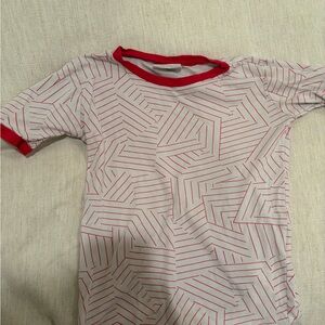 Lake x Schumacher deconstructed stripe pajamas size 12